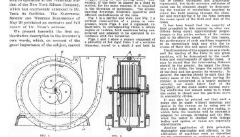 Preview of Tesla's New Method of and Apparatus for Fluid Propulsion article