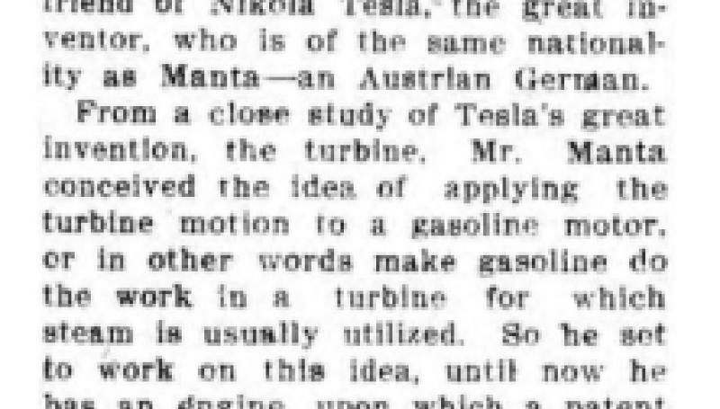Preview of Uses Turbine Principle for the Gasoline Motor article