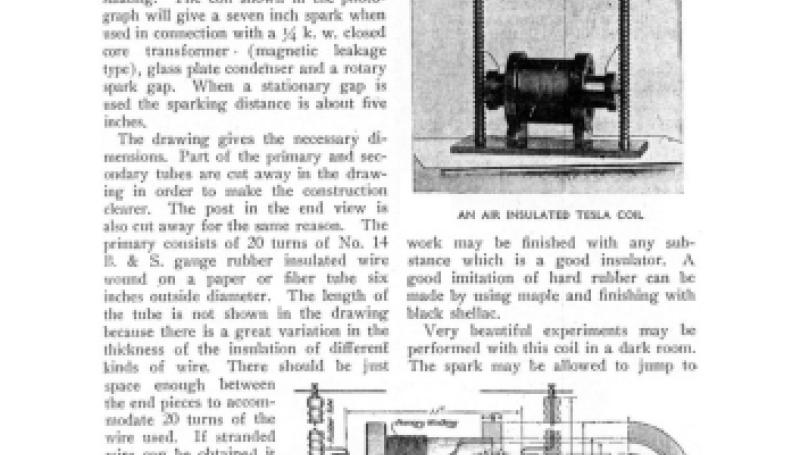 Preview of An Air Insulated Tesla Coil article