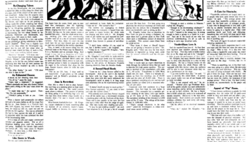 Preview of Theater Electrifies Wilted Actors So They Can Thrill Audience article