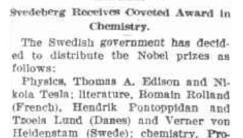 Preview of Edison Shares Nobel Prize (reprint 2) article