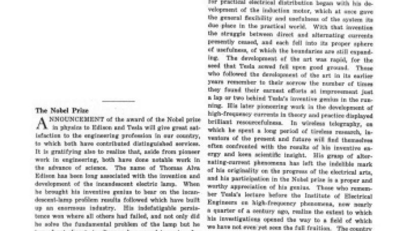 Preview of The Nobel Prize article