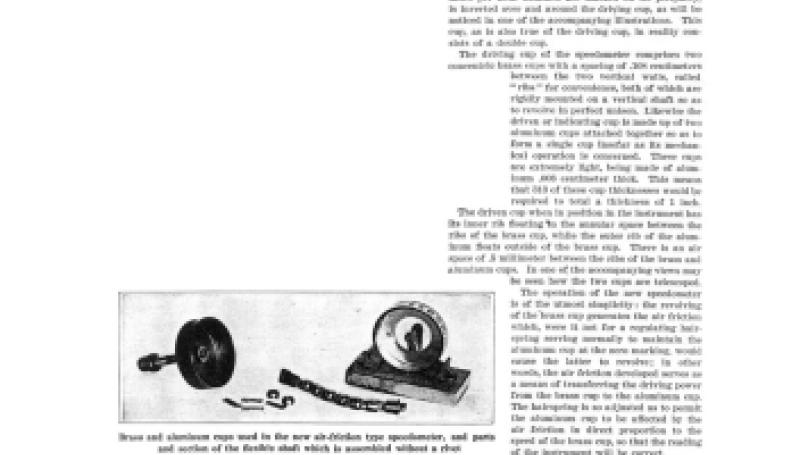 Preview of An Automobile Speedometer That Operates by Air Friction article