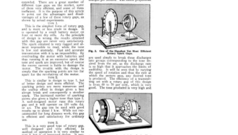 Preview of Rotary Spark Gaps article