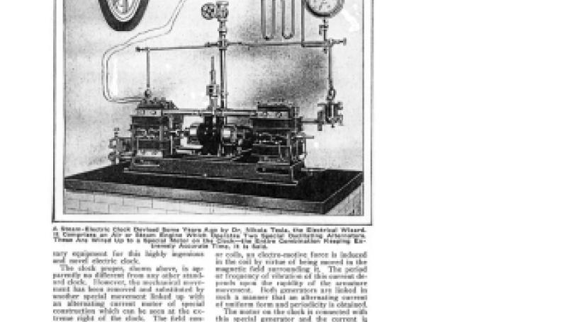 Preview of A Novel Tesla Steam-Electric Clock article
