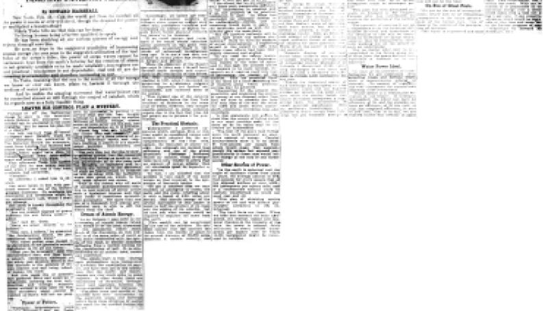 Preview of Rain Can Be Controlled and Hydraulic Force Provided, Says Nikola Tesla, if We Turn to Sun for Our Power article
