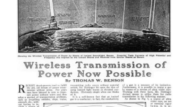 Preview of Wireless Transmission of Power Now Possible article
