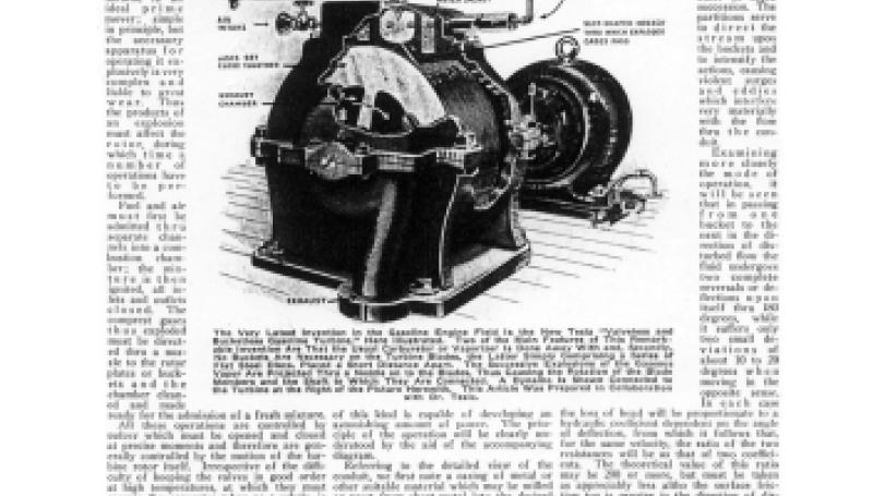 Preview of Tesla Gasoline Turbine article