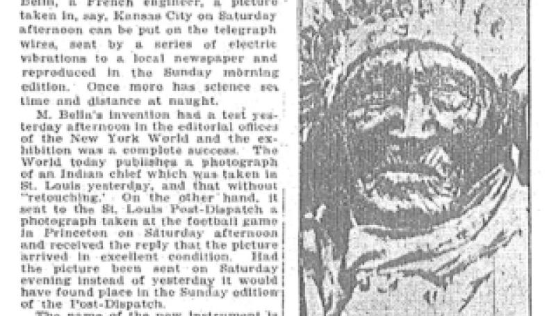 Preview of Photographs Sent by Wire; Time and Space Annihilated article