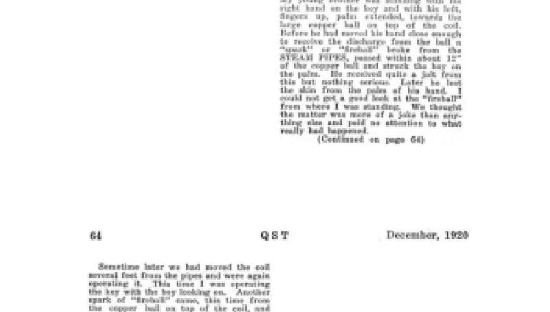 Preview of Reproducing Ball Lightning article