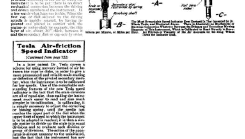 Preview of Tesla Air-Friction Speed Indicator article