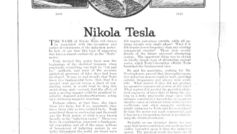 Preview of Nikola Tesla (Westinghouse Tribute) article