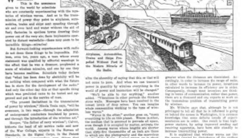 Preview of To Run the World with Wireless Waves article