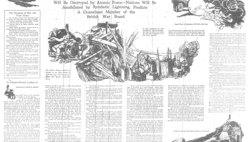 Preview of What Will Happen When Science "Perfects" the Art of Making War article