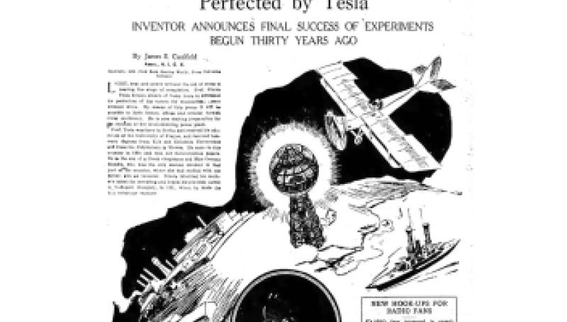 Preview of Radioed Light, Heat and Power Perfected by Tesla article