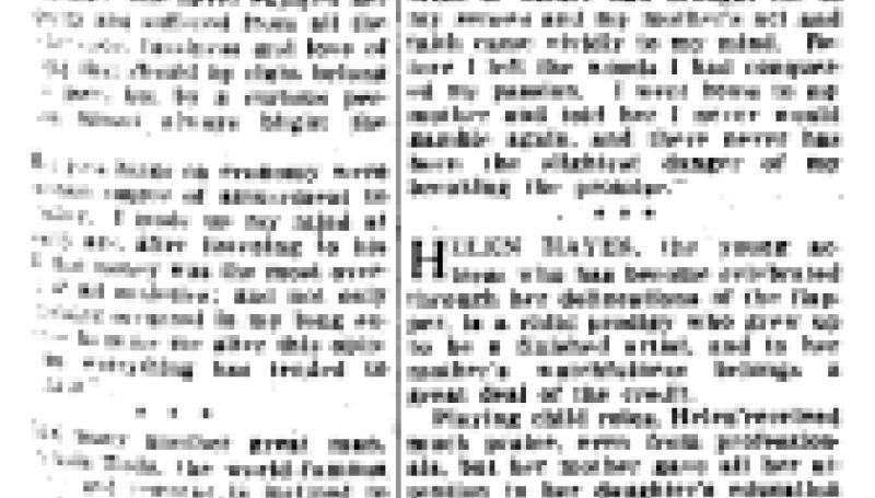 Preview of My Mother article