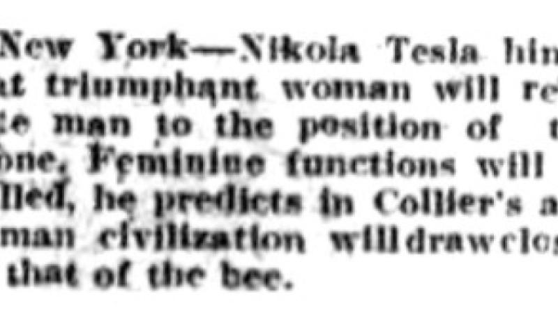 Preview of Nikola Tesla and the Triumphant Woman article