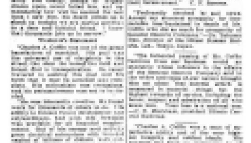 Preview of Leaders in All Fields Pay Tribute to Charles Coffin article