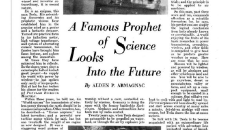 Preview of A Famous Prophet of Science Looks Into the Future article