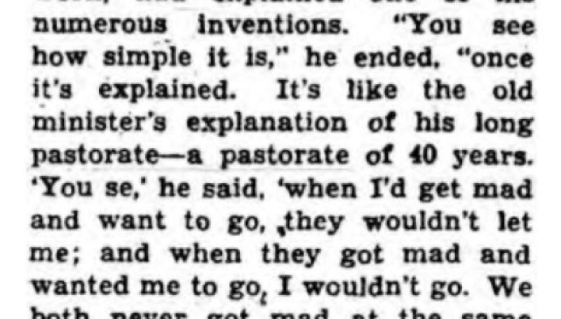 Preview of Nikola Tesla vs. the Minister article