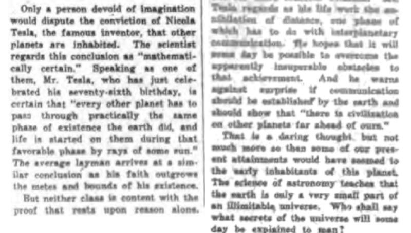 Preview of Inhabited Planets article