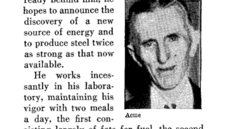 Preview of They Stand Out From the Crowd - Nikola Tesla article