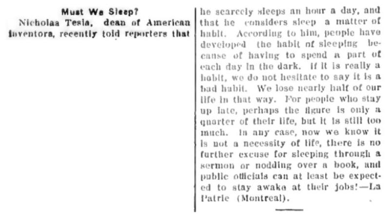 Preview of Must We Sleep? article