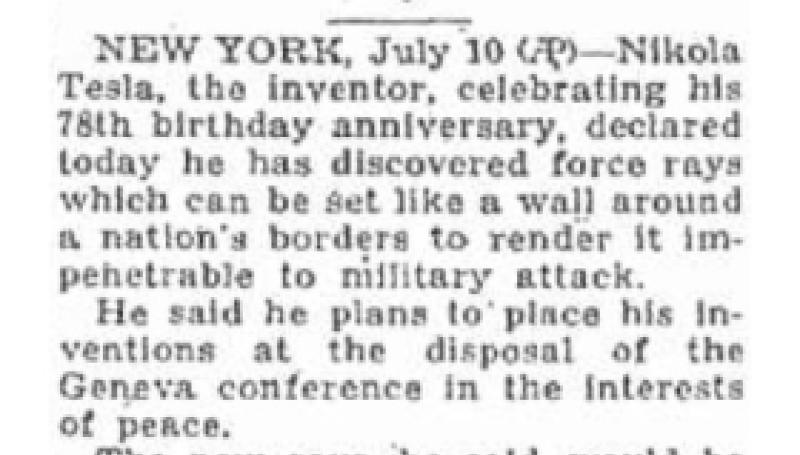Preview of Discovers Rays Impenetrable to Military Attack article