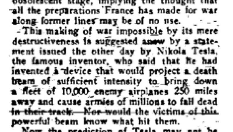 Preview of Making War Too Terrible article