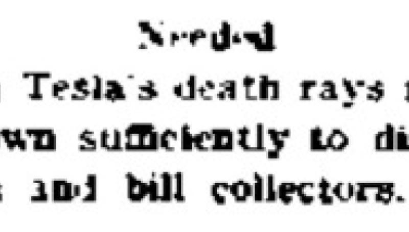Preview of Needed - Nikola Tesla's Death Rays (reprint 2) article