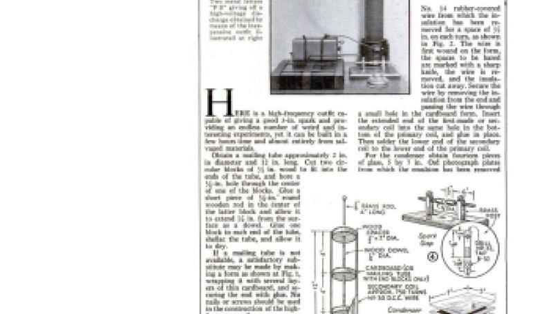 Preview of Spectacular High Frequency Experiments article