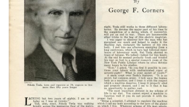 Preview of Nikola Tesla's Youth and Strength at 78 article