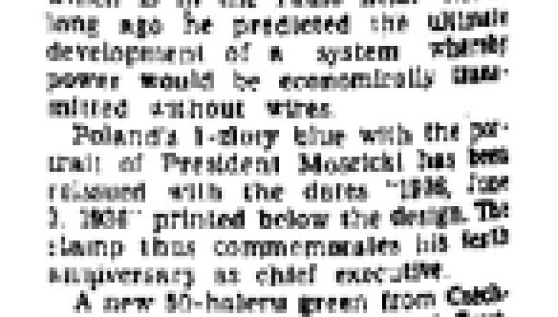 Preview of Stamps in the News (July, 7, 1936) article