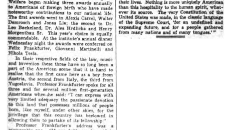 Preview of "From Many Nations and of Many Tongues" article