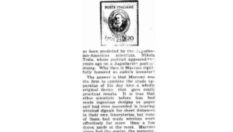 Preview of Italy Honors the Inventor of Radio article