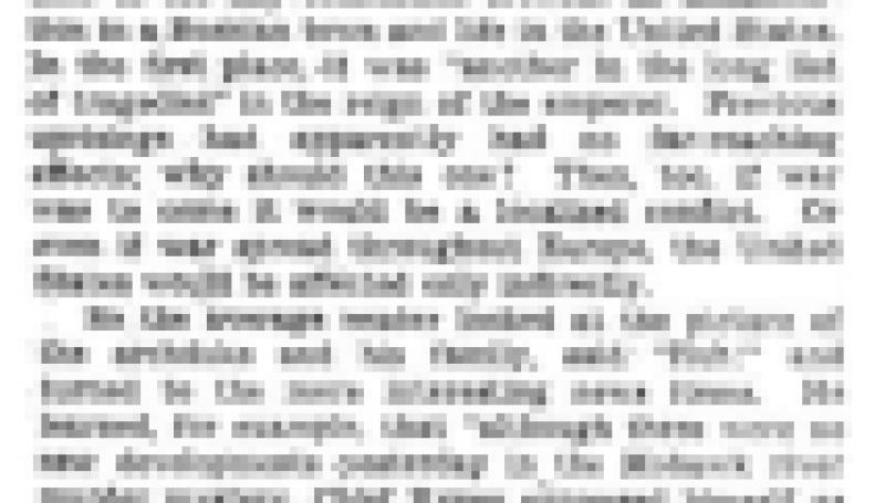 Preview of June 29, 1914 article