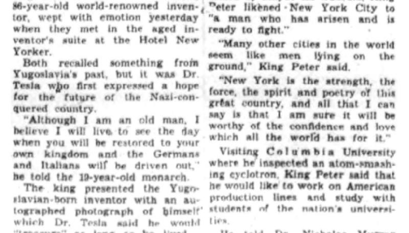 Preview of Peter Weeps on Meeting Dr. Tesla article