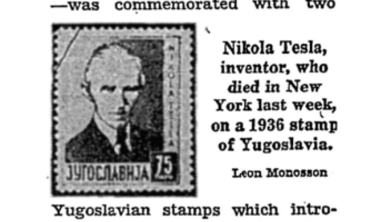 Preview of Tesla and Philately article