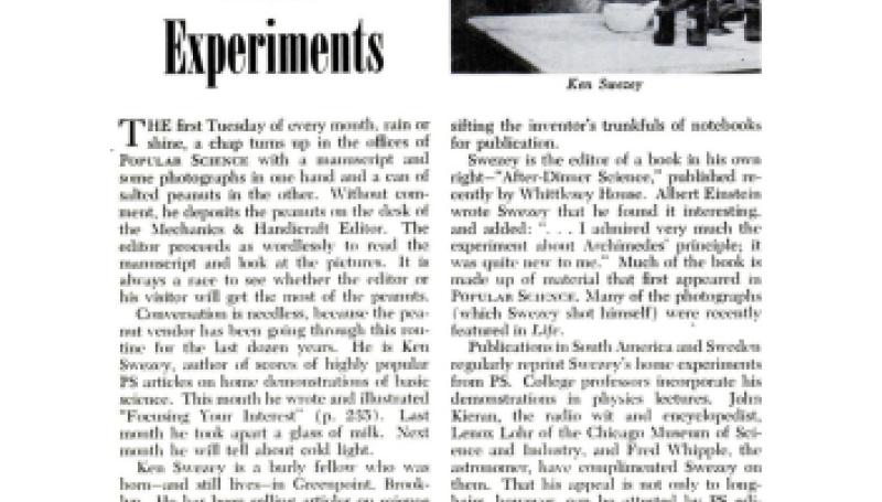 Preview of The Home of Home Experiments article