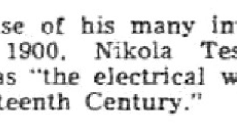 Preview of Electrical Wizard of the Nineteenth Century article