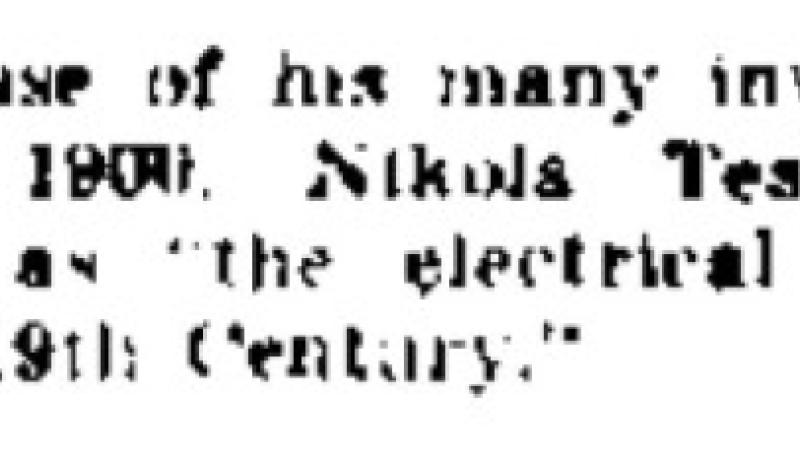 Preview of The Electrical Wizard of the Nineteenth Century (reprint 4) article