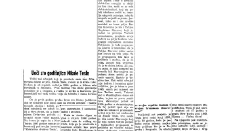 Preview of On the Eve of the Centenary of Nikola Tesla article