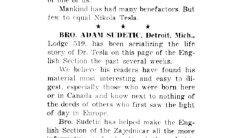 Preview of Nikola Tesla Series by Adam Sudetic article