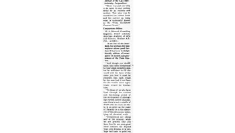 Preview of Genius at Work - Dr. Nikola Tesla (July 4, 1956) article