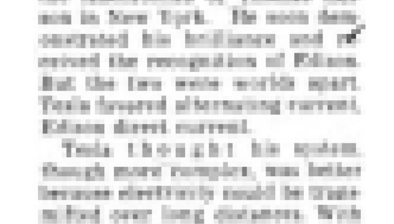 Preview of Anniversary of Tesla Observed article