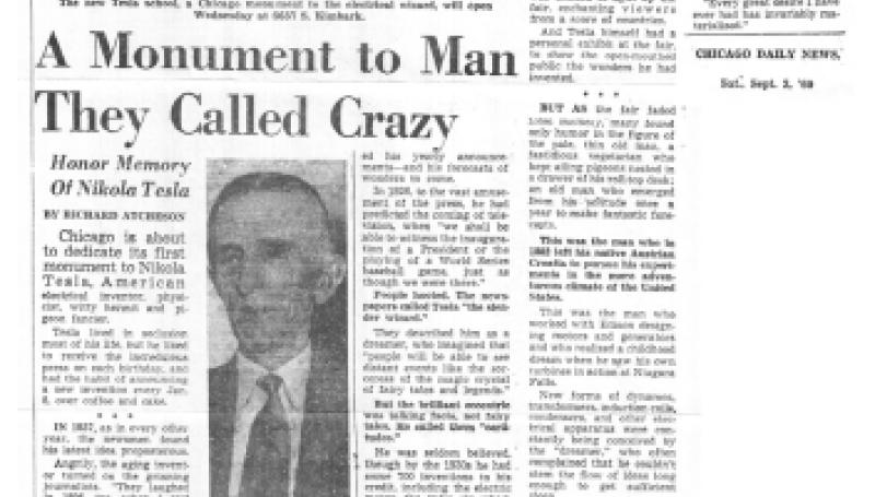 Preview of A Monument to Man They Called Crazy article