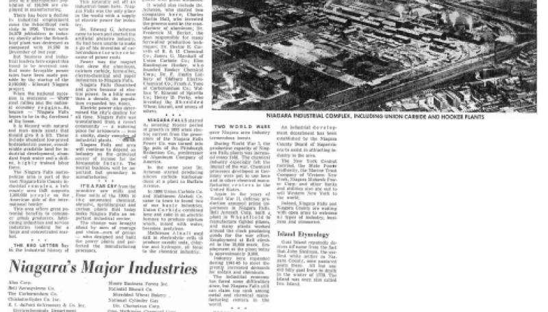 Preview of Industry Is Base Of Niagara Area Economy article
