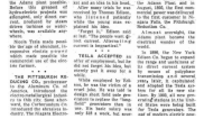 Preview of Tesla Changed History article