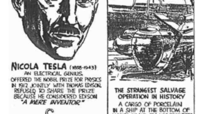 Preview of Ripley's - Believe It Or Not! - Nikola Tesla article