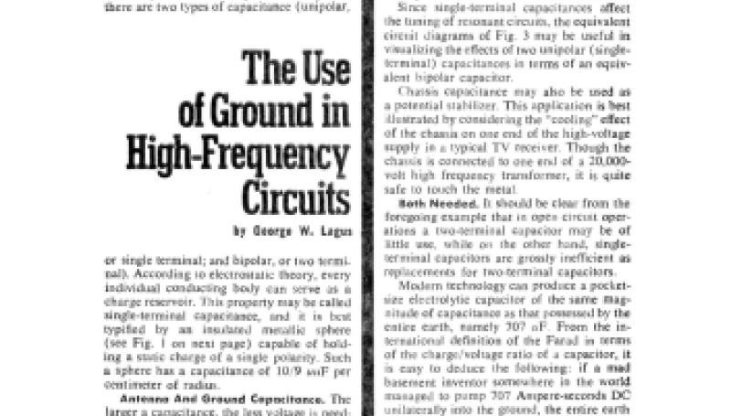 Preview of The Use of Ground in High-Frequency Circuits article
